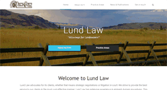 Desktop Screenshot of lund-law.com