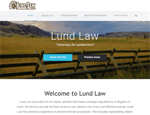 Tablet Screenshot of lund-law.com